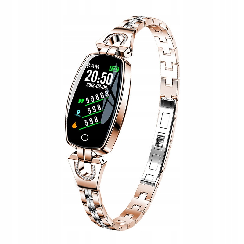 

Damski Smartwatch Pulsometr złoty bransoleta!!!