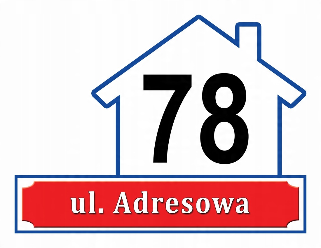 

Tabliczka Adresowa Adres Numer Na Dom znak ulica