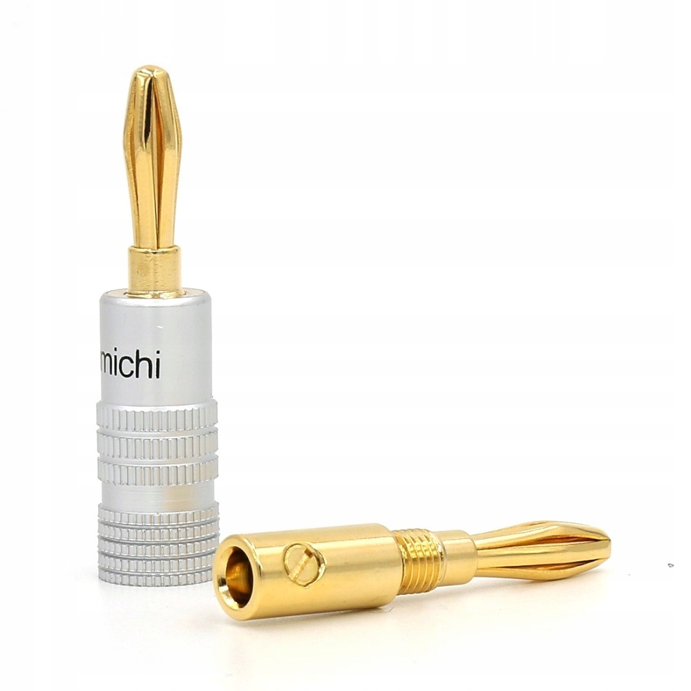 

Nakamichi Banan Złocony Wtyk Głośnikowy Bananowy