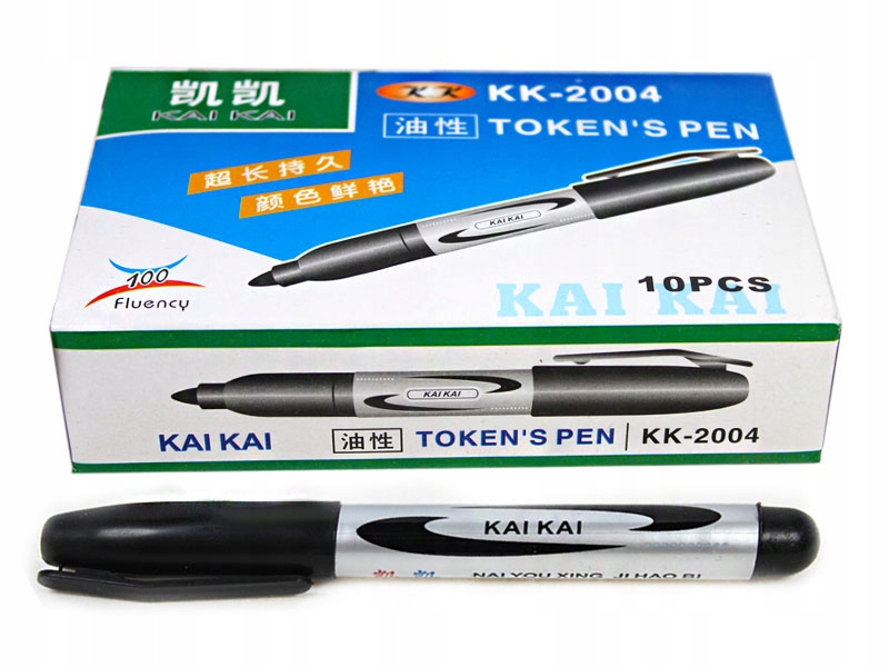 MARKER PERMANENTNY OKRĄGŁY CZARNY PISAK MAZAK