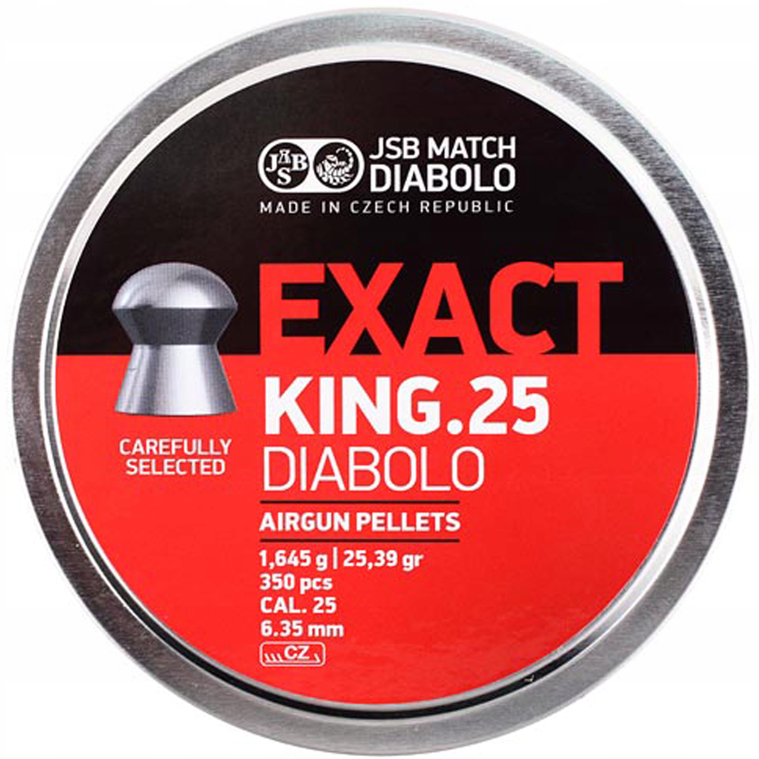 

Śrut Jsb Exact King 6,35 mm 1,645 g Diabolo 350szt