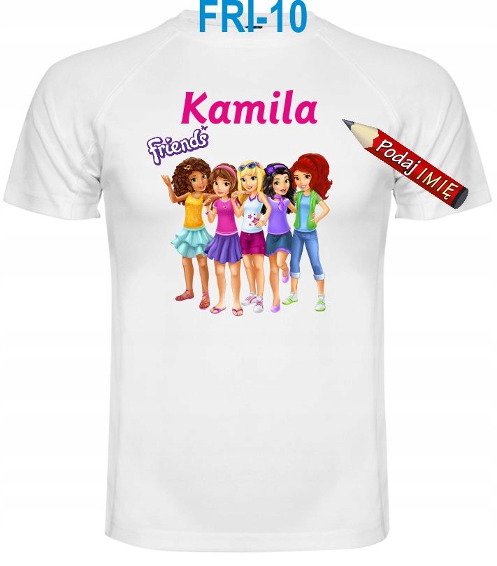 

Koszulka Lego Friends imię dziecka 146 cm T-shirt
