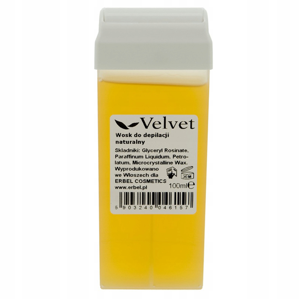 

Wosk Velvet 100ml szeroka rolka naturalny miodowy