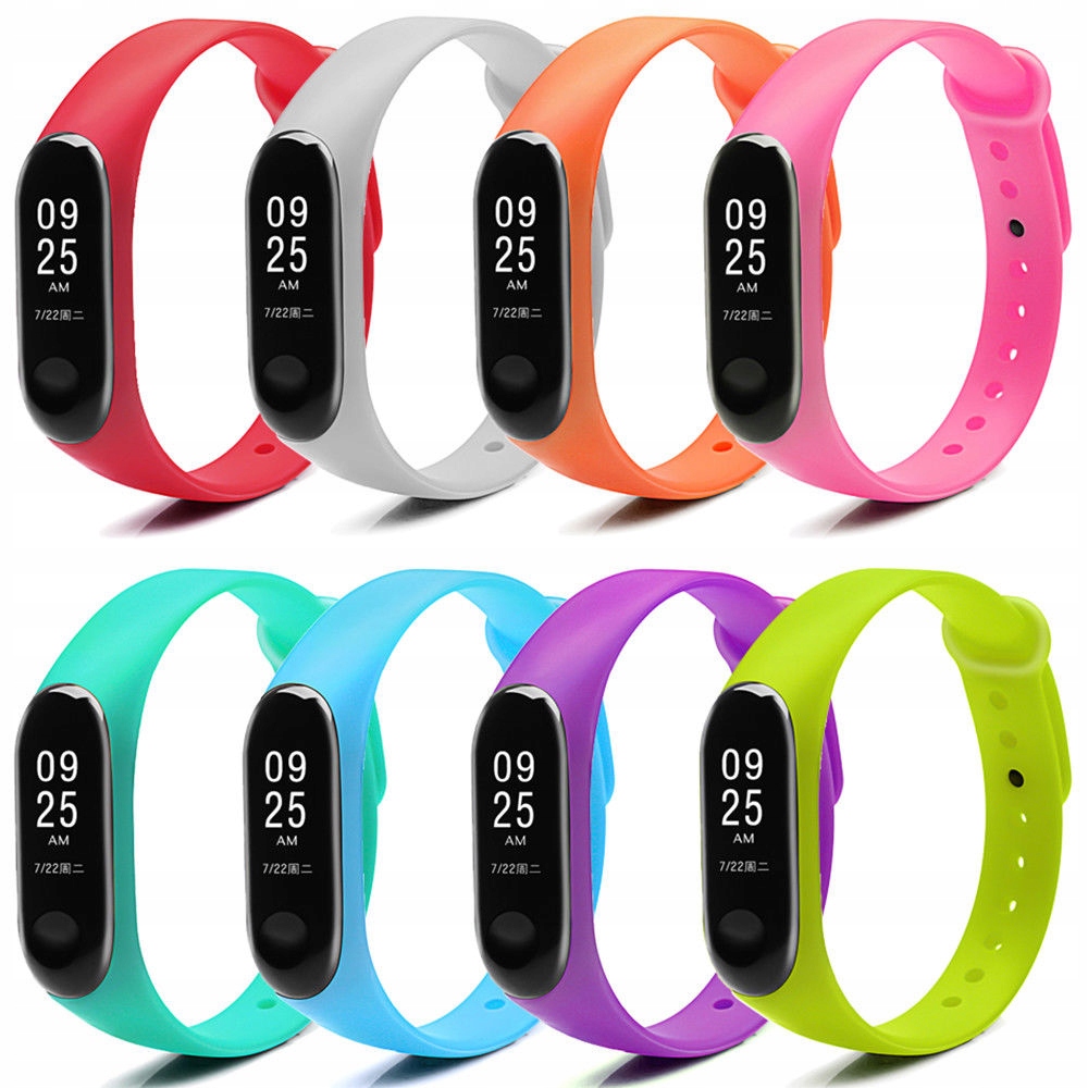 XIAOMI MI BAND 3 OPASKA PASEK 4 SZTUKI + FOLIA LCD Producent CH