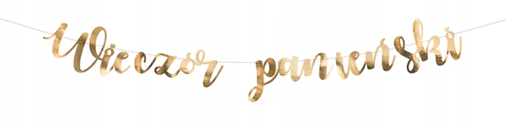 

Baner Wieczór panieński, złoty