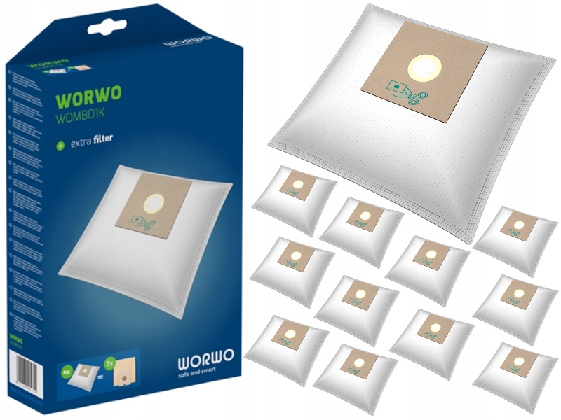 

12 X Worki Uniwersalne Do Odkurzacza WOMB01K Worwo