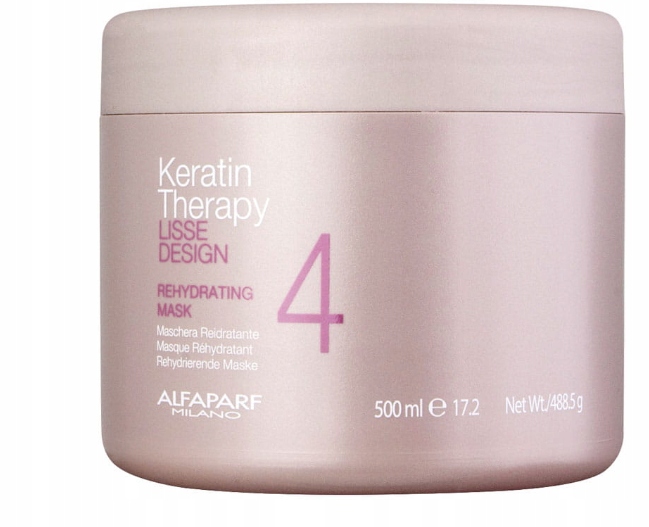 Alfaparf Milano Keratin Therapy Lisse Design Rehydrating Mask 500 ml – Rehydratační maska s keratinem