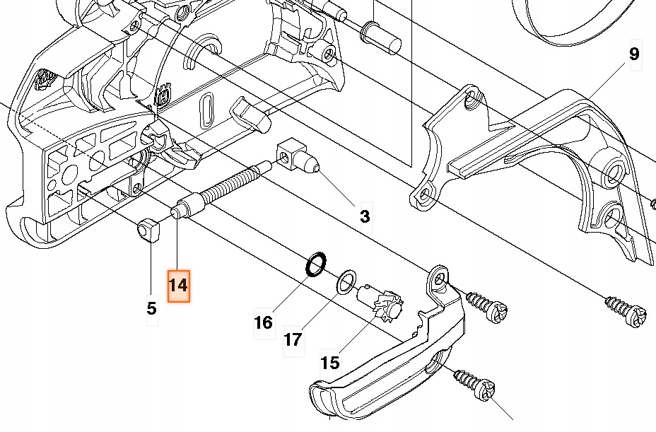 NAPINACZ ŁAŃCUCHA HUSQVARNA 135,435,440,445,450 Rodzaj napinacz