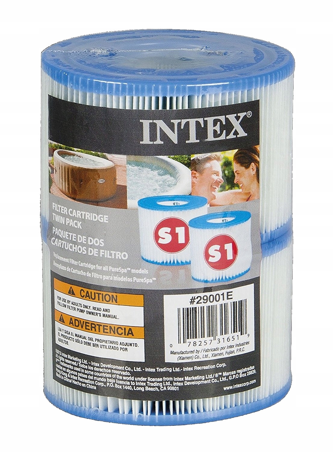 

2 x Filtr Papierowy Do Pompy Spa S1 Intex 29001