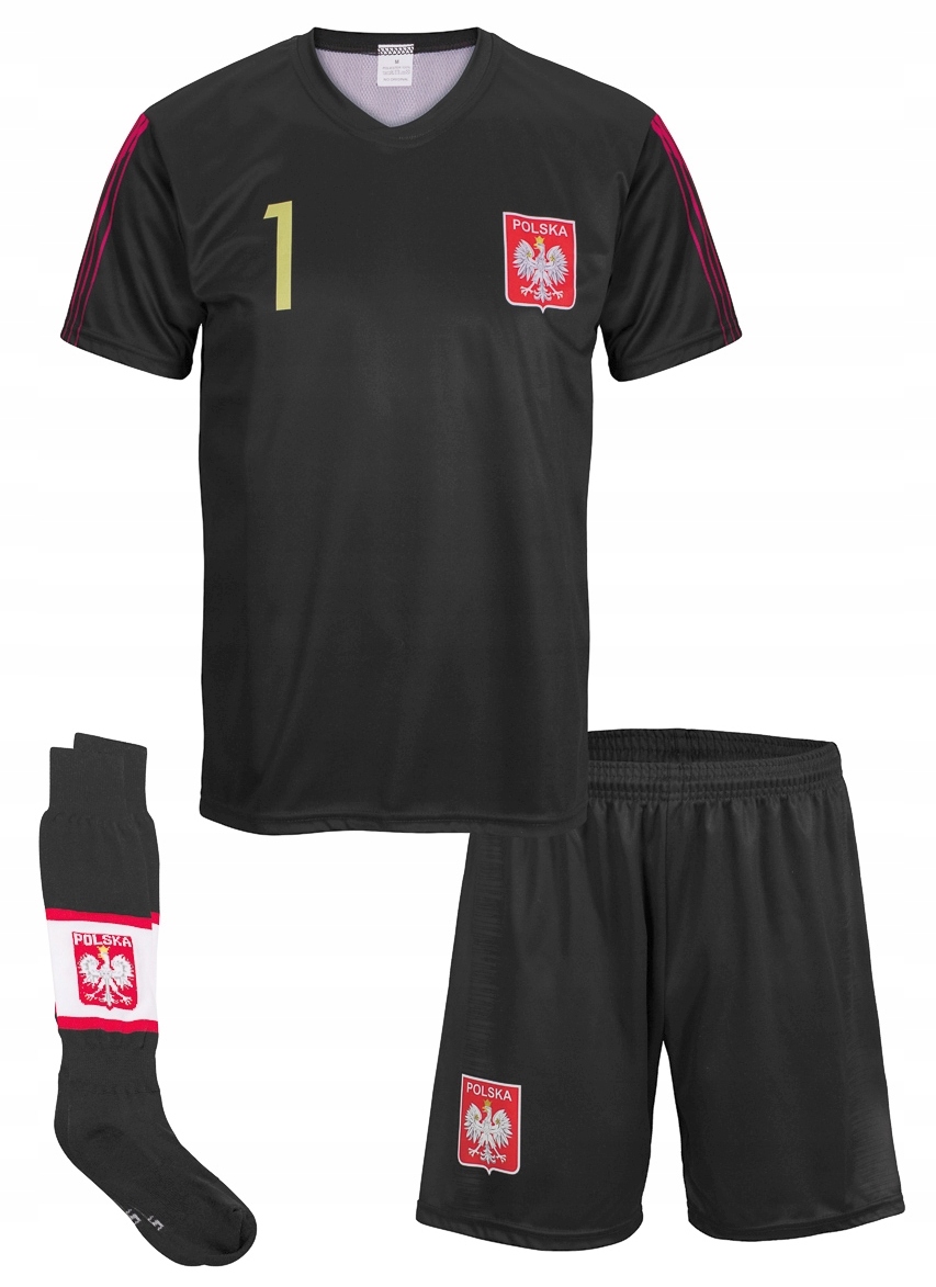 SZCZĘSNY PL Polska Reprezentacja strój komplet piłkarski r. 134 + getry # Kod producenta SZCZBLO