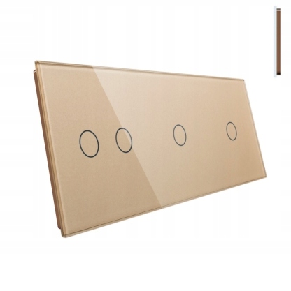 

Livolo Panel 3 Moduły 1+1+2 Do Włączników Dotyk. Z