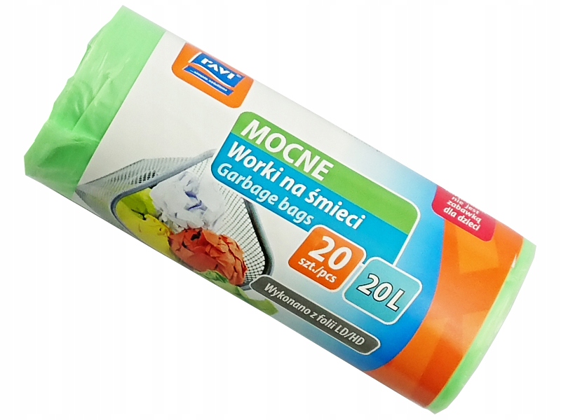 

Worki na śmieci 20L Mocne 20szt