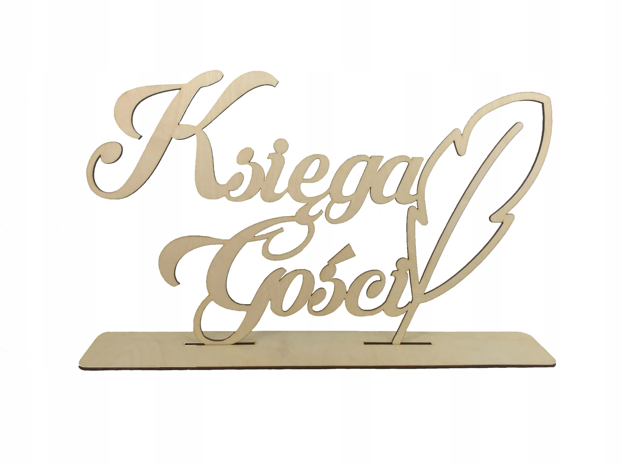 

Stojak, napis Księga Gości, drewno, wesele, 20cm