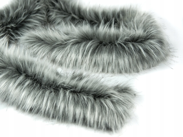 FUTRO SZTUCZNE obszycia LIS futerko 150 cm SZARE Kod producenta fut