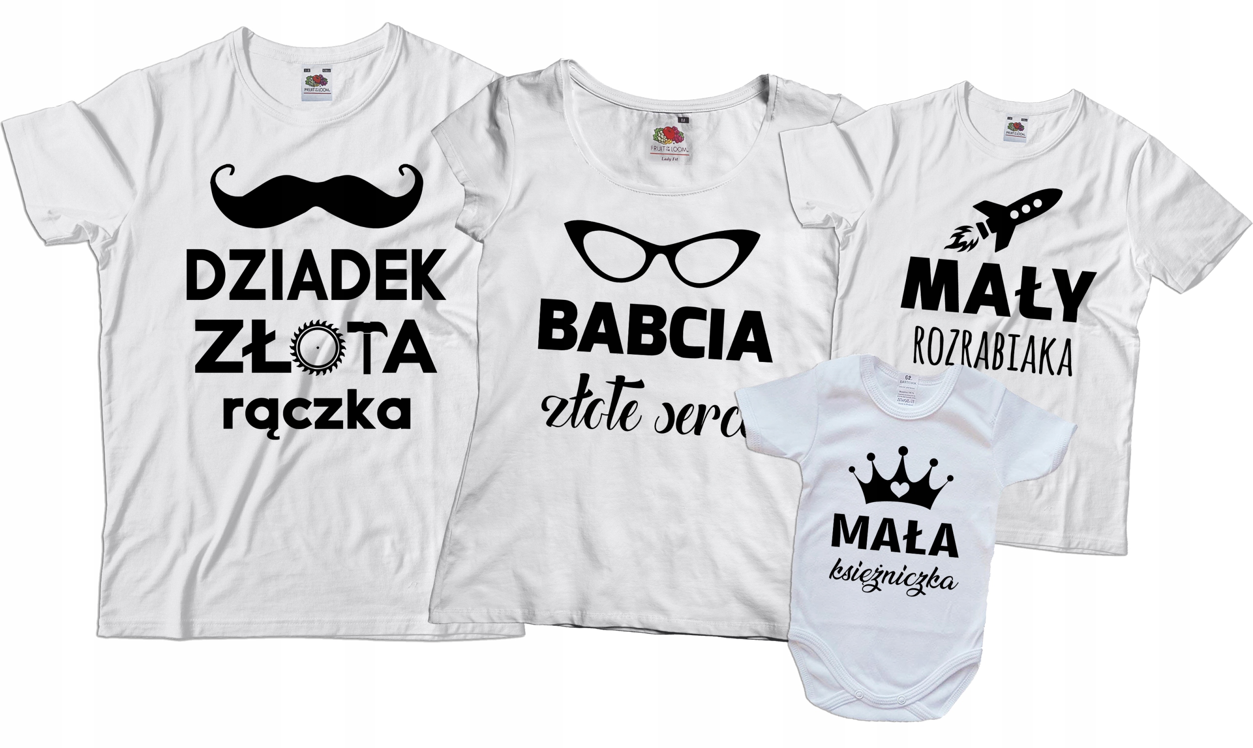

Komplet Koszulek I Body Dla Dziadków Wnuka Wnuczki