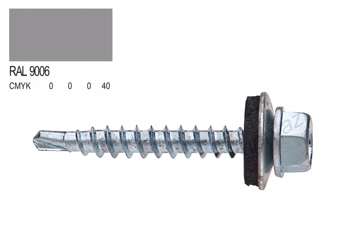 

Wkręty farmerskie Farmery 4,8x60 - 100szt Ral 9006