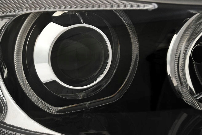 BMW 3 E90 E91 08-11 LAMPY reflektory LED ringi H7 Strona zabudowy lewe + prawe