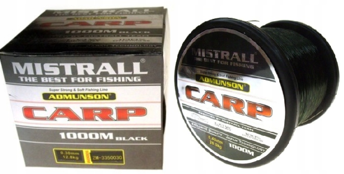 

Żyłka Mistrall Admunson Carp Black 0,35mm 1000m