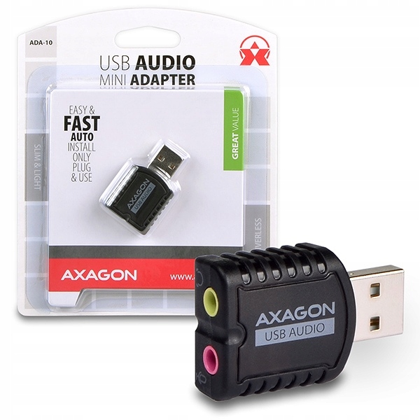 

Karta Dzwiękowa Usb ADA-10 Mini Axagon