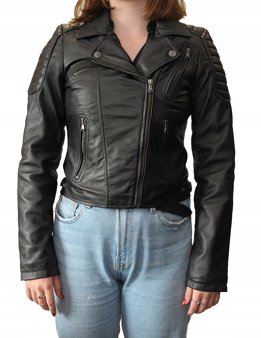 RAMONESKA KURTKA SKÓRZANA DAMSKA MOTOCYKLOWA r. L