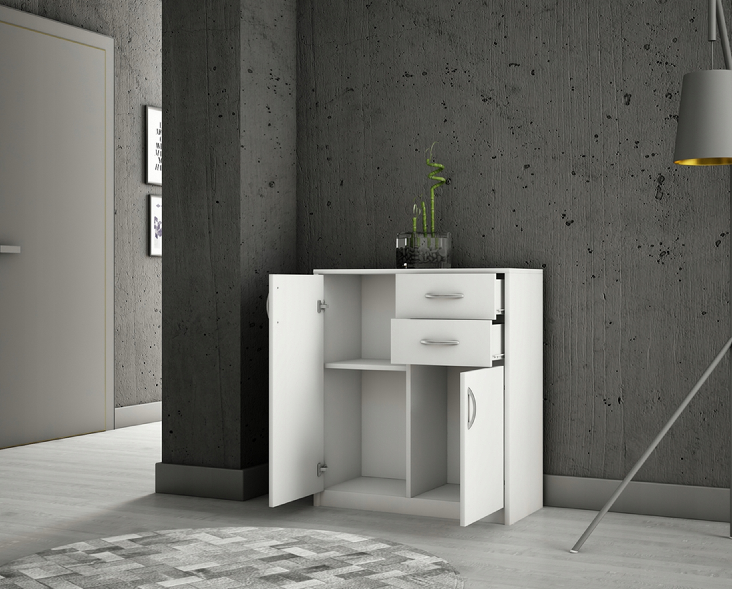 Komoda szafka 2D2S BIAŁA szuflady regał półka ROB Marka Matkam