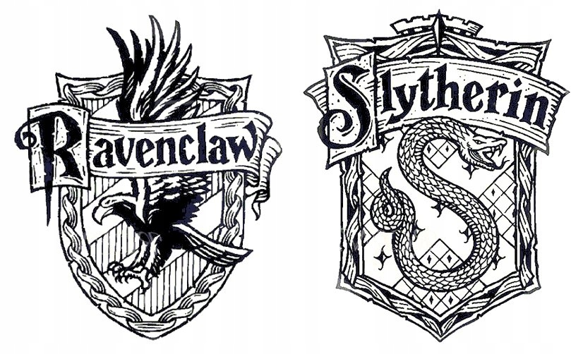 Tatuaże Harry Potter Ravenclaw Slytherin 2pak PL