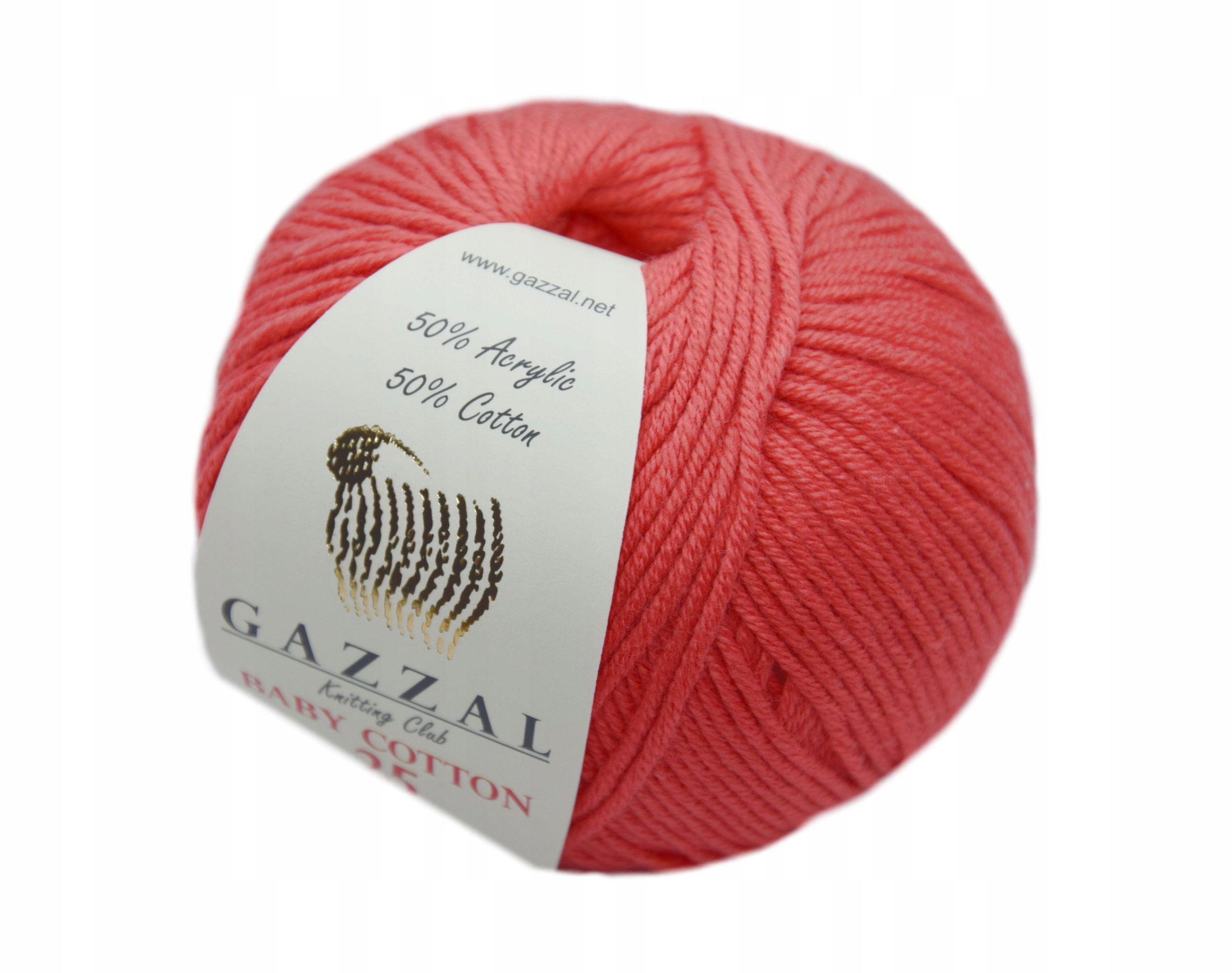Włóczka Gazzal Baby Cotton '25' kolor Czerwony 18