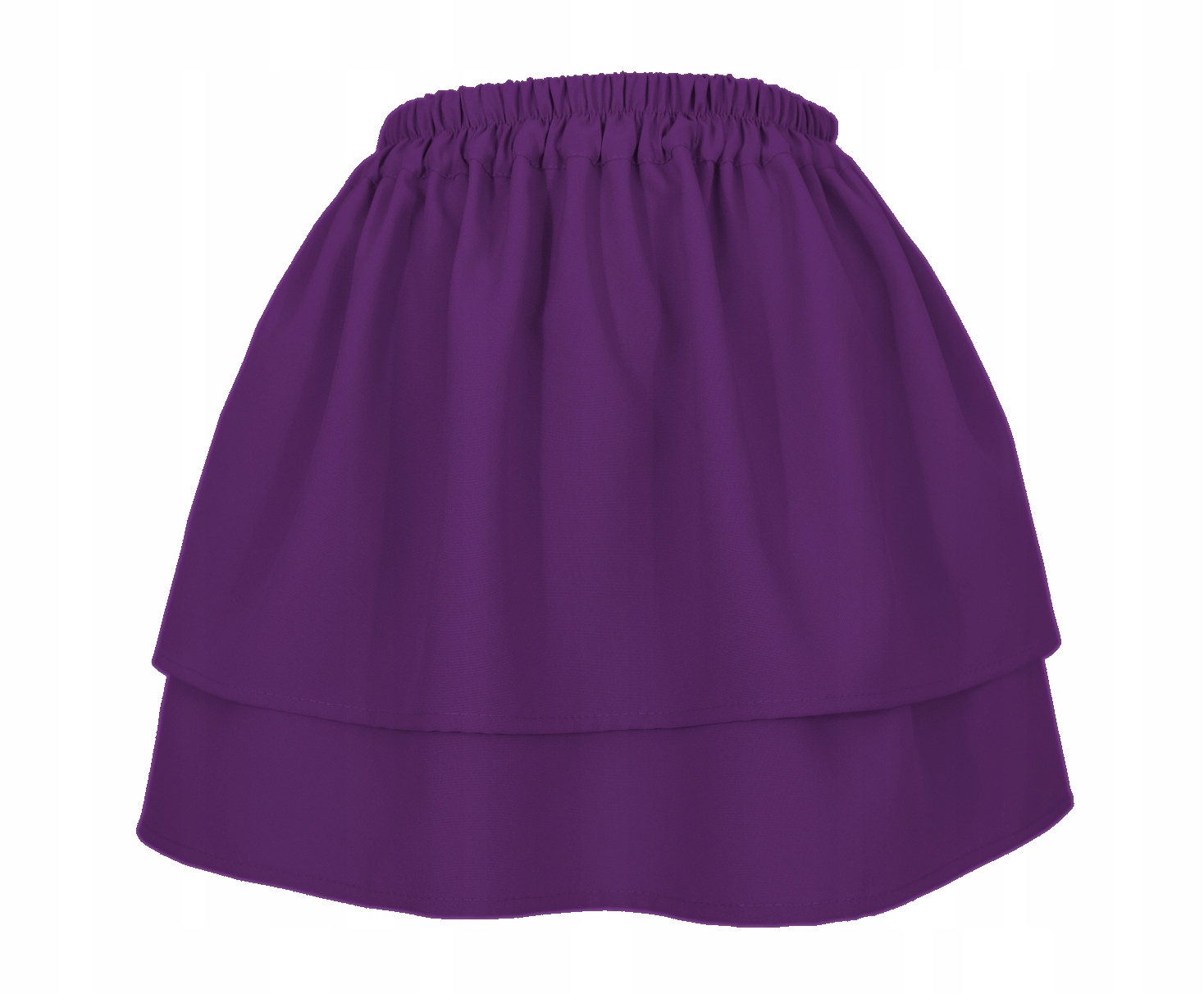 PL FIOLETOWA SPÓDNICZKA SPÓDNICA WARSTWY FALBANY