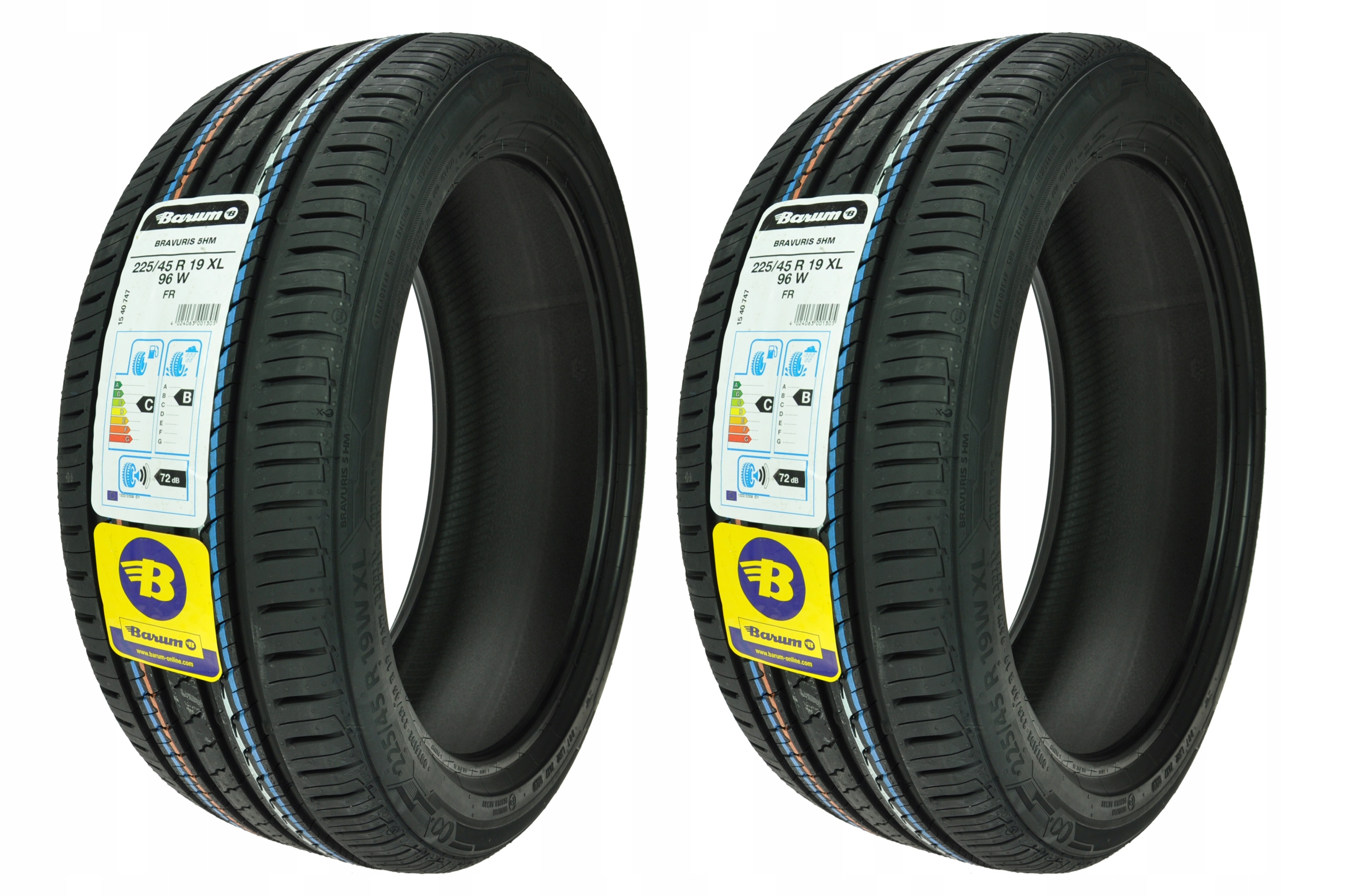 

2 x 225/45R19 XL 96W Fr Bravuris 5HM Barum Lato