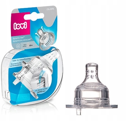 LOVI smoczek dynamiczny do butelek 3+ TRÓJPRZEPŁYW