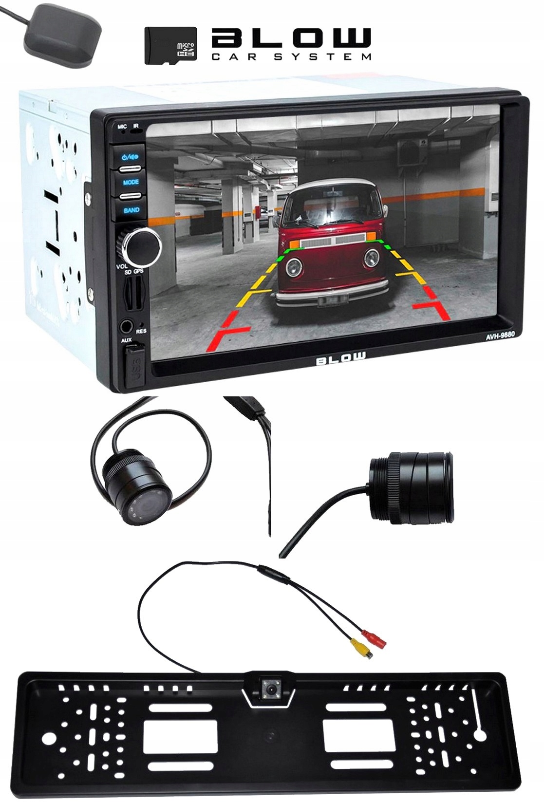 RADIO SAMOCHODOWE BLOW 2DIN MAPA EUROPY GPS SD USB Model AVH-9880