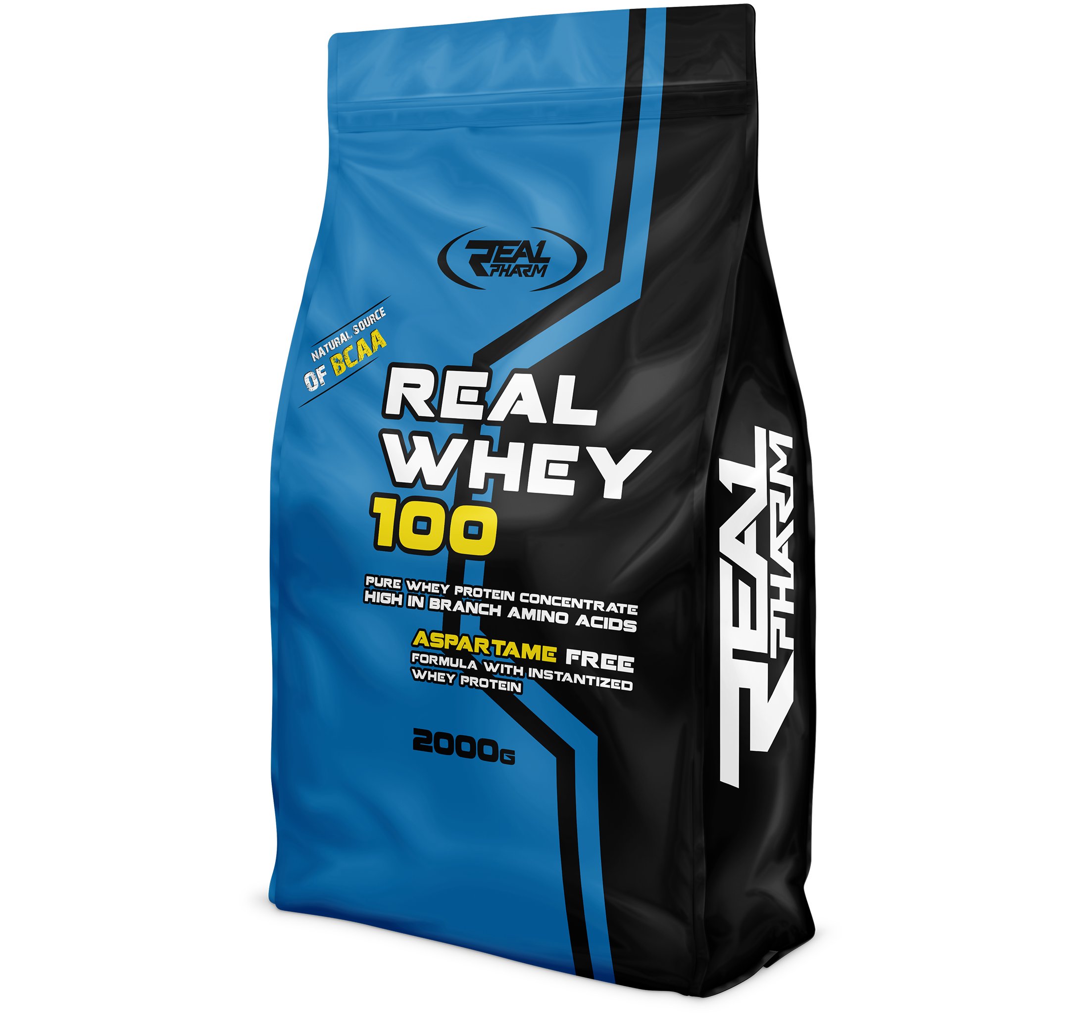 Protein Real Pharm Wpc prášek 2000 g, karamelová příchuť