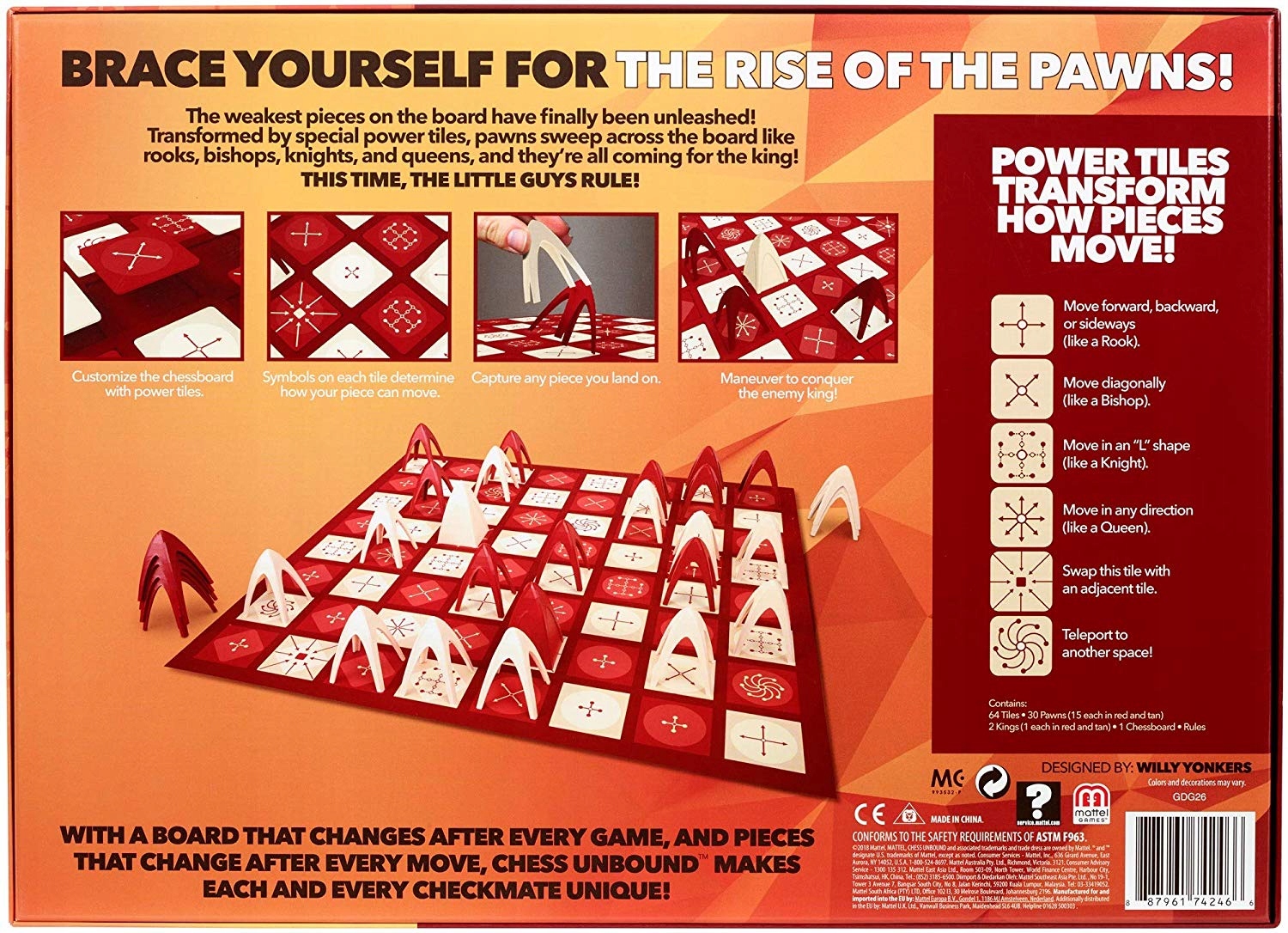 Gra Strategiczna OMNISZACHY rodzinna Mattel GDG26 Wiek gracza 8-11 lat 12-14 lat 15-18 lat 18+