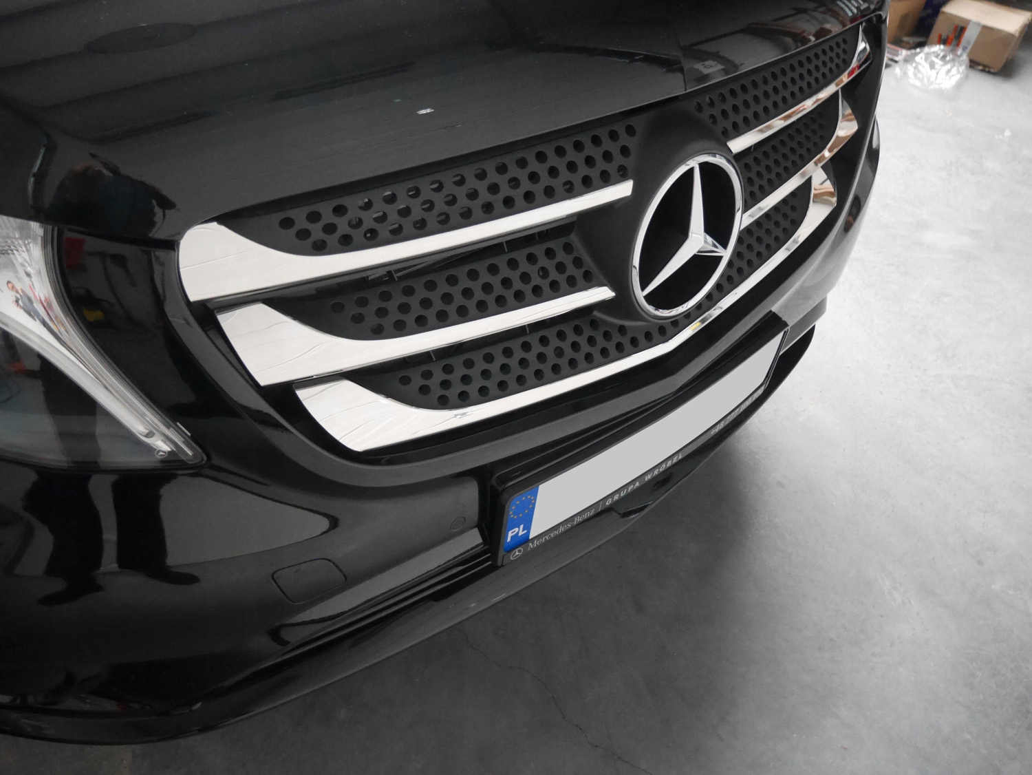 Listwy atrapy grilla Mercedes Vito W447 14+ CHROM Numer katalogowy producenta 4733081