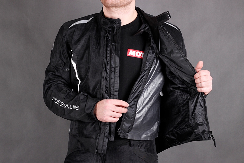KURTKA MOTOCYKLOWA ADRENALINE MESHTEC czarna L Materiał mesh