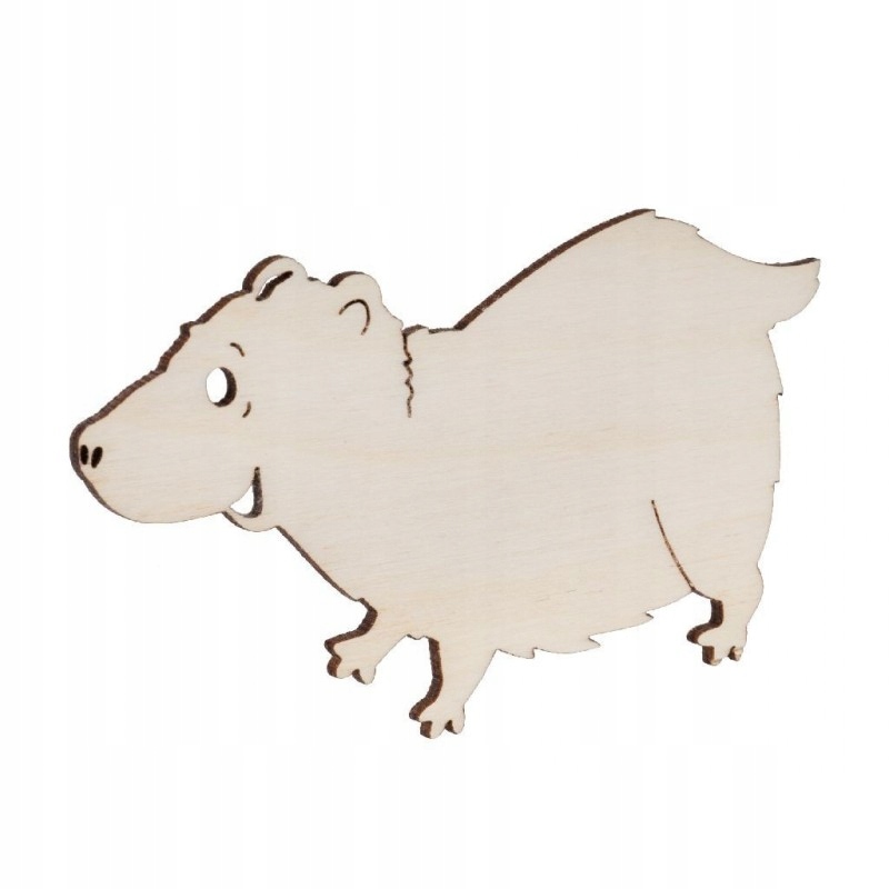 

Drewniany Dekor Borsuk Decoupage Ze Sklejki 10cm