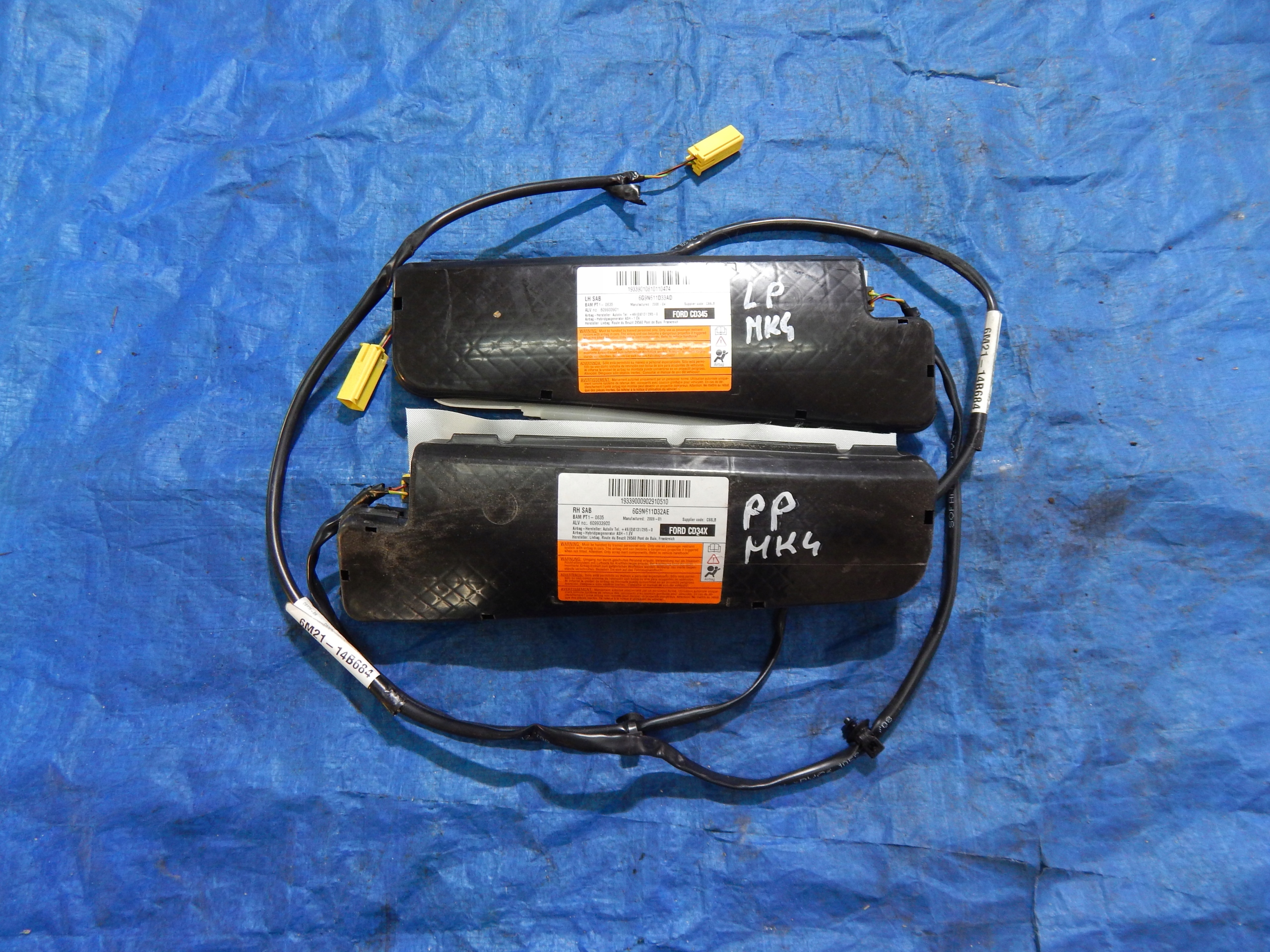 PODUSZKA FOTELA AIRBAG PRAWA LEWA MONDEO MK4 07-15