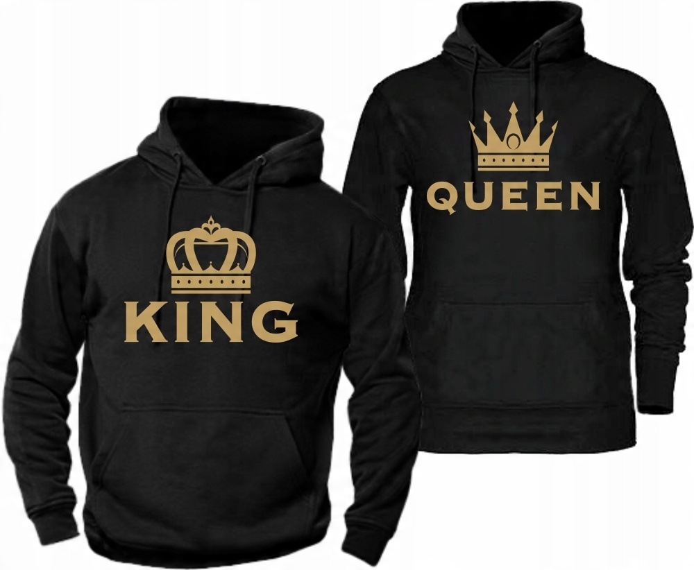 

Bluza z kapturem King Queen bluzy dla Par Mr Mrs M