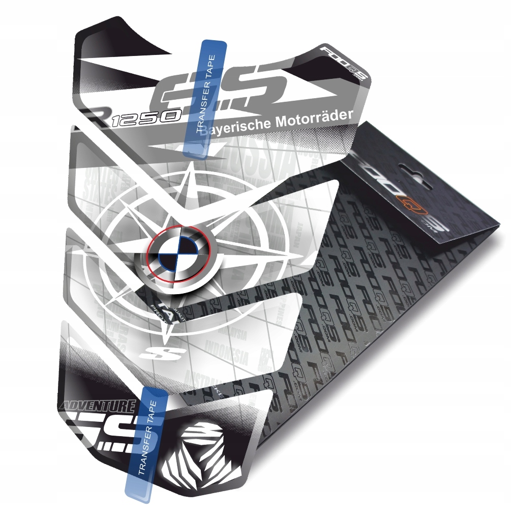 Tank-pad od firmy Fooqs pro Bmw R-1250-GS Adventure Bílý