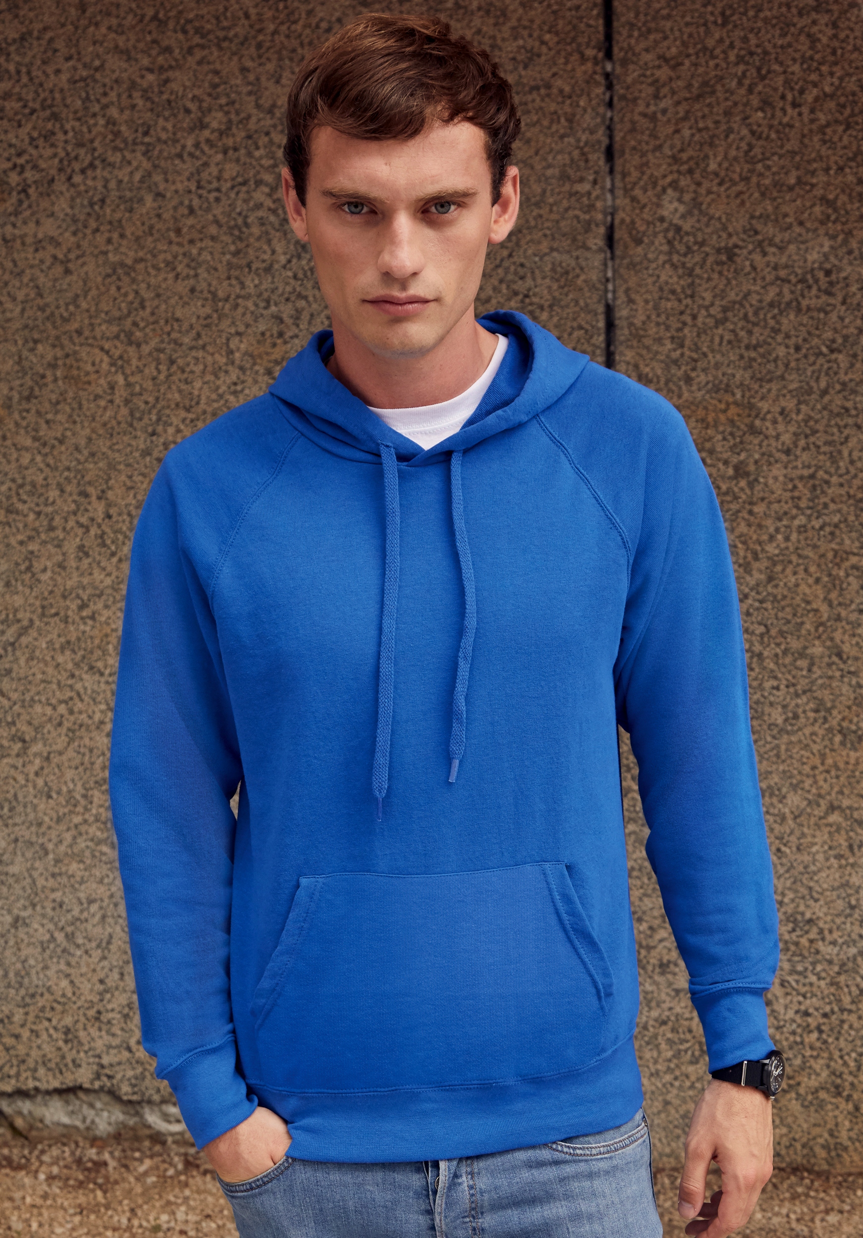 BLUZA Z KAPTUREM FRUIT OF THE LOOM light bott. XL Model Hooded Sweat