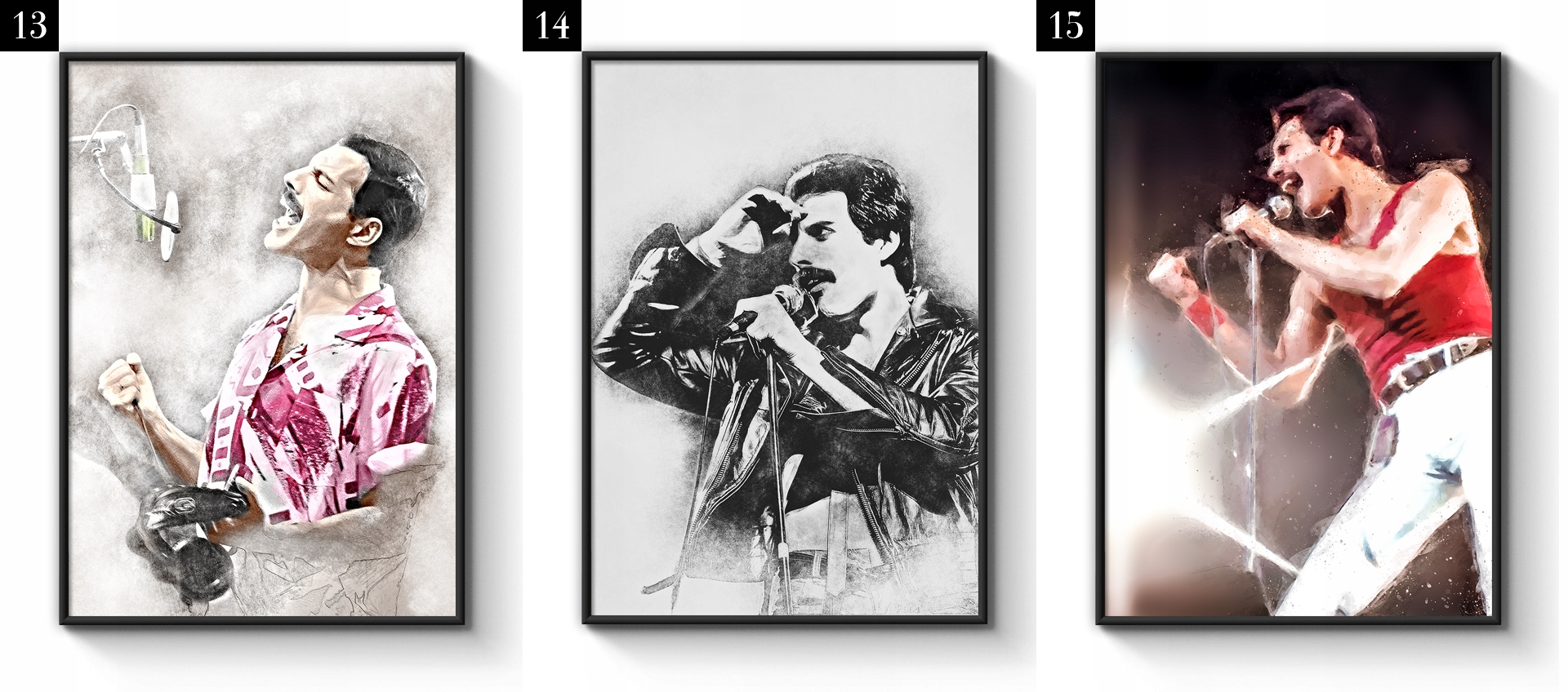 Kolekcja Grafiki Plakaty Freddie Mercury Queen A3