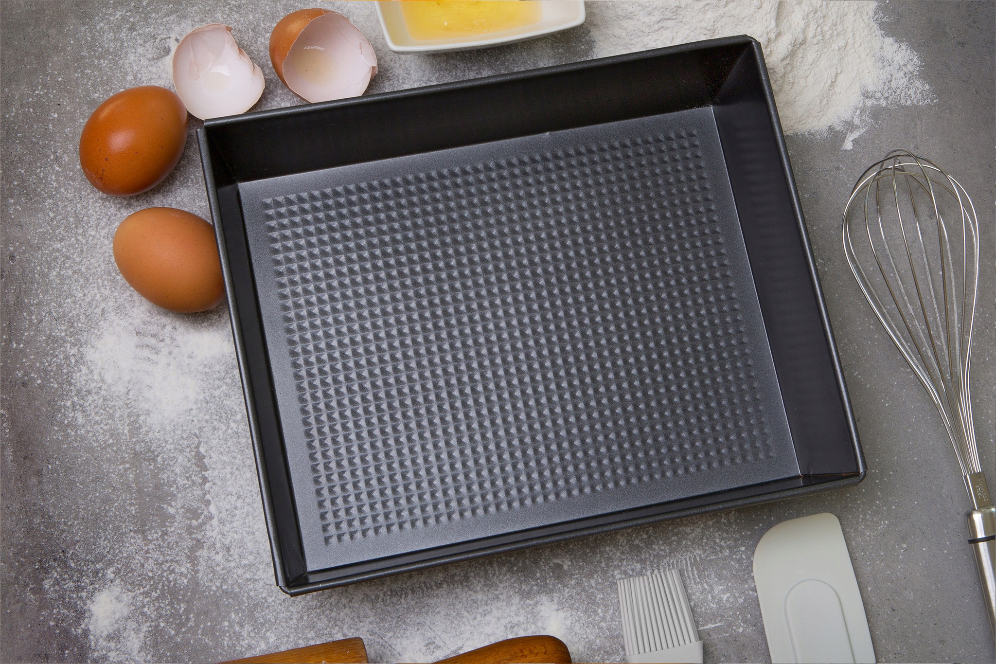 BLACHA FORMA DO PIECZENIA CIASTA NIEPRZYWIERALNA Materiał inny