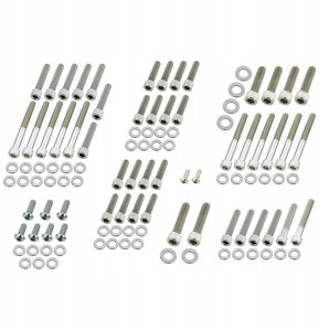 Sada skrutiek motora z nehrdzavejúcej ocele Harley Dyna Low