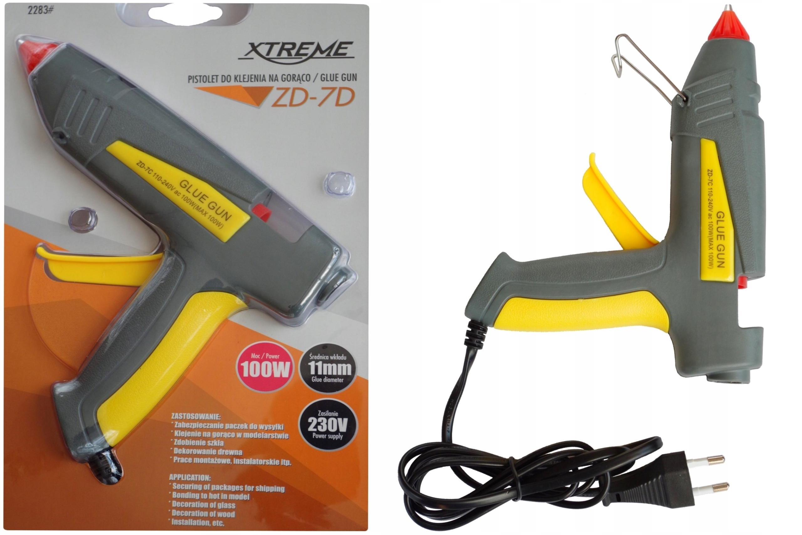 

Pistolet do kleju gluciarka 100W Xtreme Klej