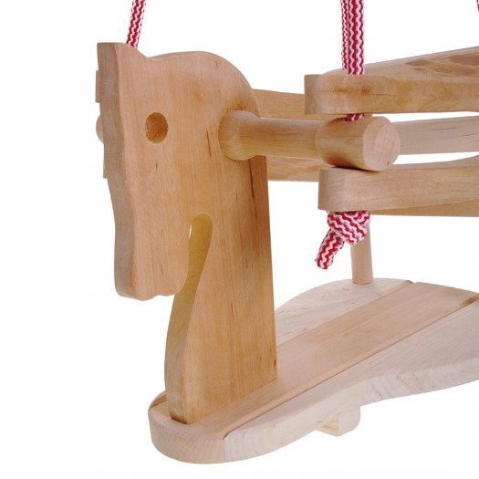 DREWNIANA HUŚTAWKA KONIK KOŃ OGRODOWA DLA DZIECI EAN (GTIN) 5906749154392