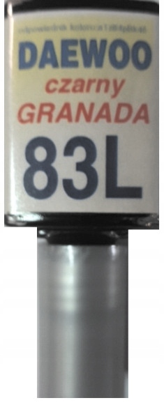 DAEWOO 83L BLACK GRANADA LAKIER ZAPRAWKA DO RYS