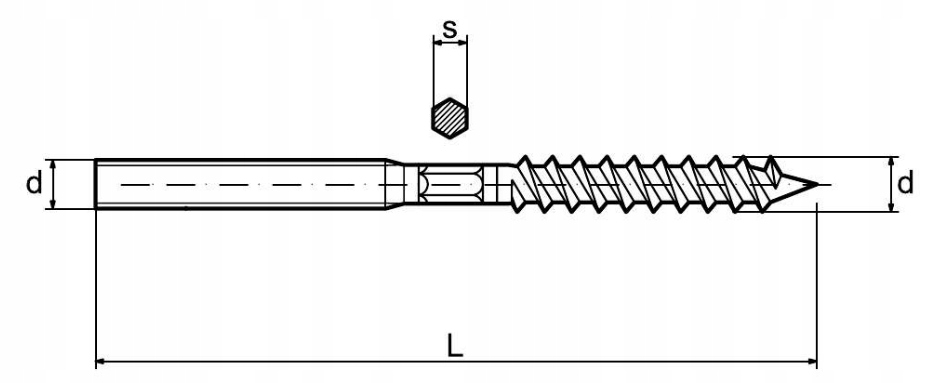 ŚRUBA DWUGWINTOWA M6x80 TORX WKRĘT GWINT SZPILKA DWUSTRONNA OCYNK Producent Ferrum