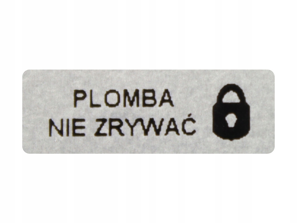 

Plomby Gwarancyjne 15x5 Akrylit Srebrny 250SZT