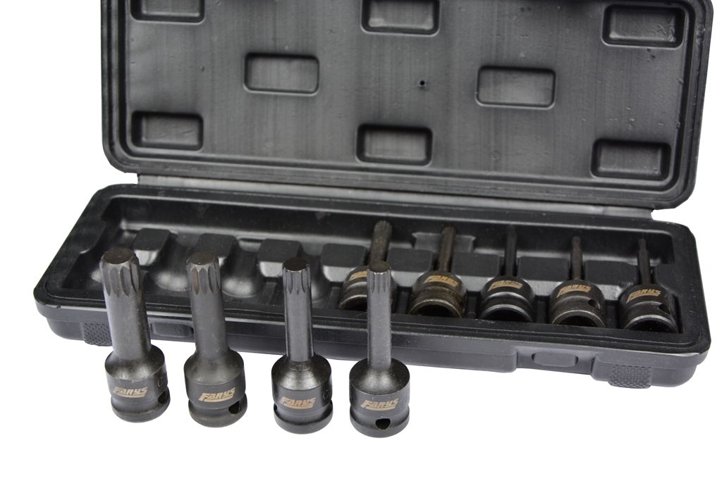 ZESTAW NASADKI UDAROWE SPLINE 1 2 M4 M16 9 szt Producent code FR2362