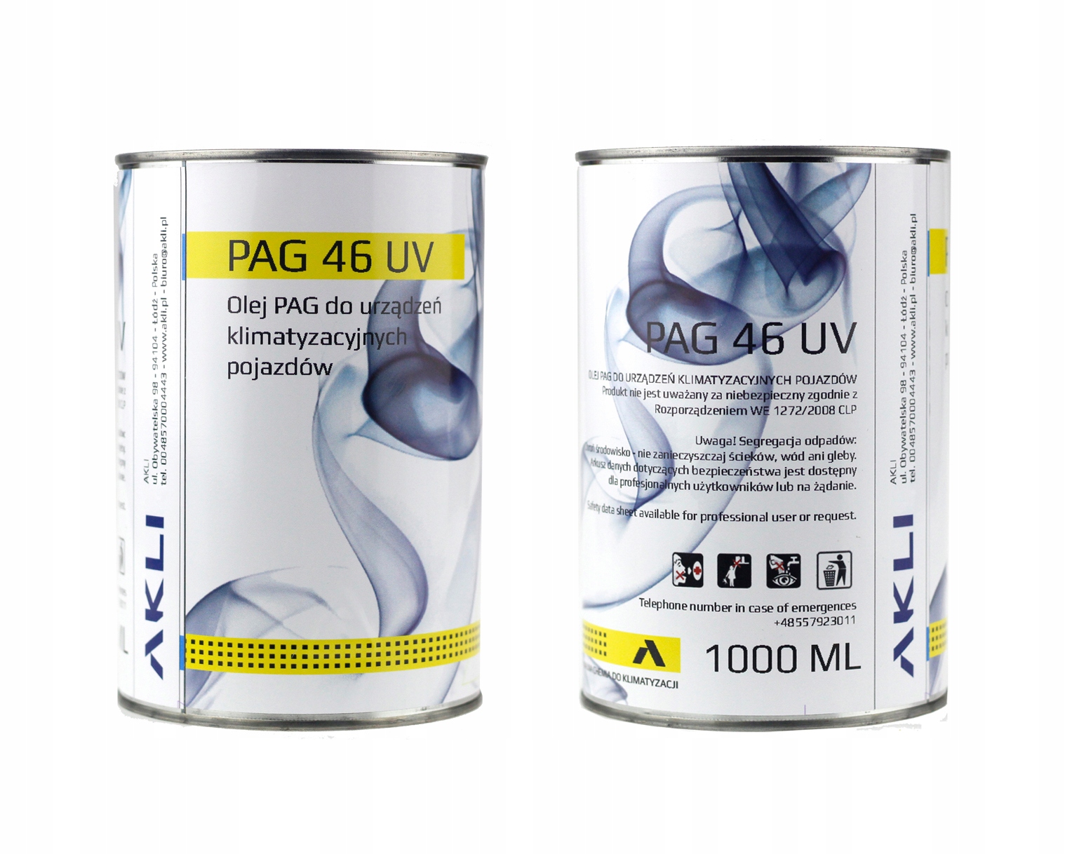 

Olej Pag 46 z barwnikiem Uv R134a autoklima 0400